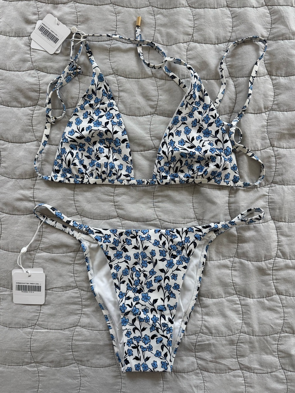 NWT Monday Swimwear Barbados Top & Bottom - Paper Floral